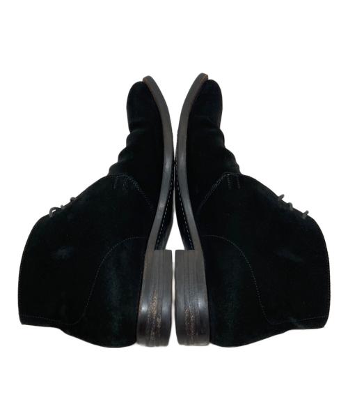 Perfetto（ペルフェット）perfetto (ペルフェット) スウェードチャッカーブーツ ブラック サイズ:６1/2の古着・服飾アイテム