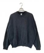 LOS ANGELES APPARELロサンゼルスアパレル）の古着「クルーネックスウェット」｜ブラック