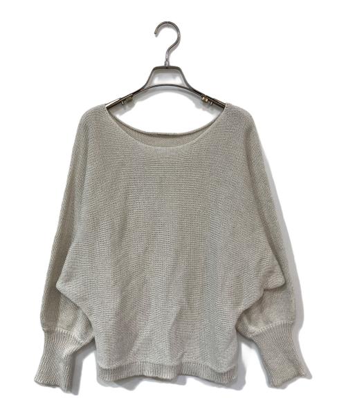 Whim Gazette（ウィムガゼット）Whim Gazette (ウィムガゼット) ミドルゲージマンプルオーバー アイボリー サイズ:Fの古着・服飾アイテム