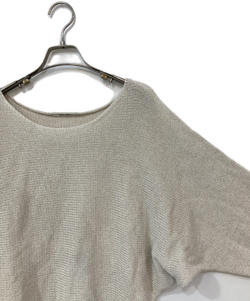 Whim Gazette（ウィムガゼット）Whim Gazette (ウィムガゼット) ミドルゲージマンプルオーバー アイボリー サイズ:Fの古着・服飾アイテム
