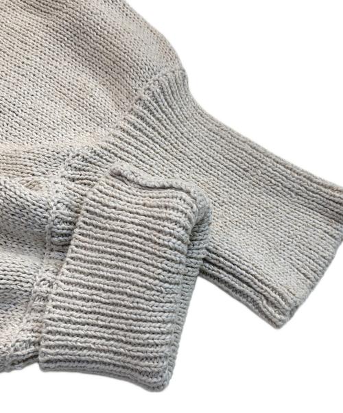 Whim Gazette（ウィムガゼット）Whim Gazette (ウィムガゼット) ミドルゲージマンプルオーバー アイボリー サイズ:Fの古着・服飾アイテム