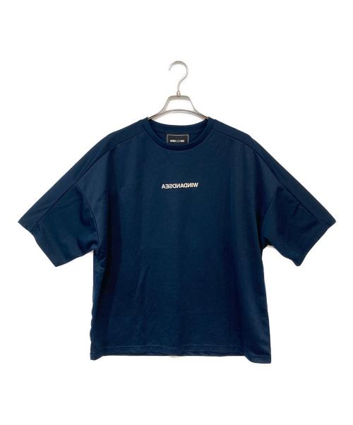 WIND AND SEA（ウィンダンシー）WIND AND SEA (ウィンダンシー) ロゴTシャツ ネイビー サイズ:Lの古着・服飾アイテム