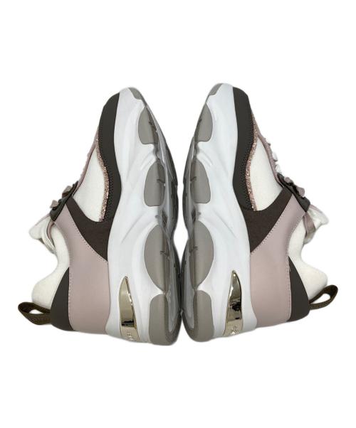 DIANA（ダイアナ）DIANA (ダイアナ) ダブルシューレースが可愛い♪異素材コンビスニーカー ピンク×ブラウン サイズ:SIZE 23.5cmの古着・服飾アイテム