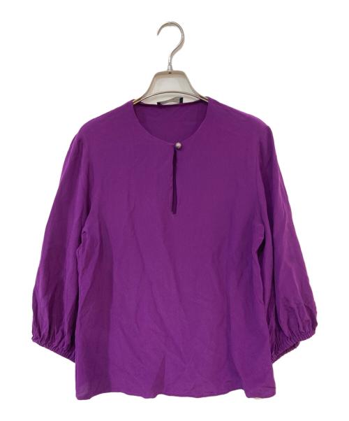 ETRO（エトロ）ETRO (エトロ) シルクブラウス パープル サイズ:記載なしの古着・服飾アイテム