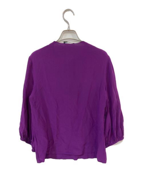 ETRO（エトロ）ETRO (エトロ) シルクブラウス パープル サイズ:記載なしの古着・服飾アイテム