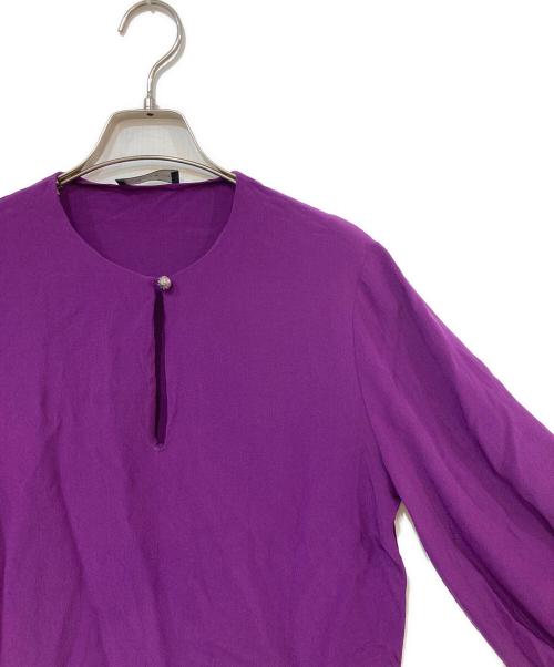 ETRO（エトロ）ETRO (エトロ) シルクブラウス パープル サイズ:記載なしの古着・服飾アイテム