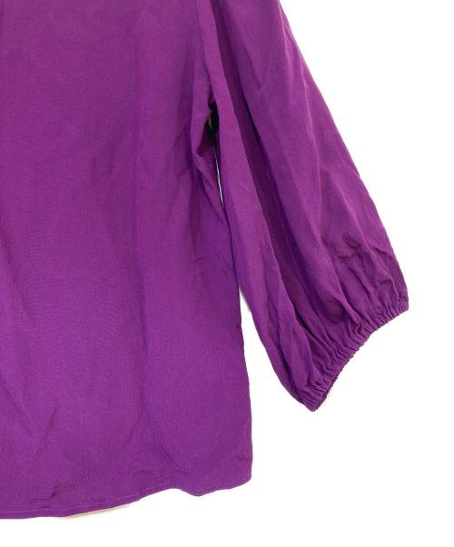 ETRO（エトロ）ETRO (エトロ) シルクブラウス パープル サイズ:記載なしの古着・服飾アイテム
