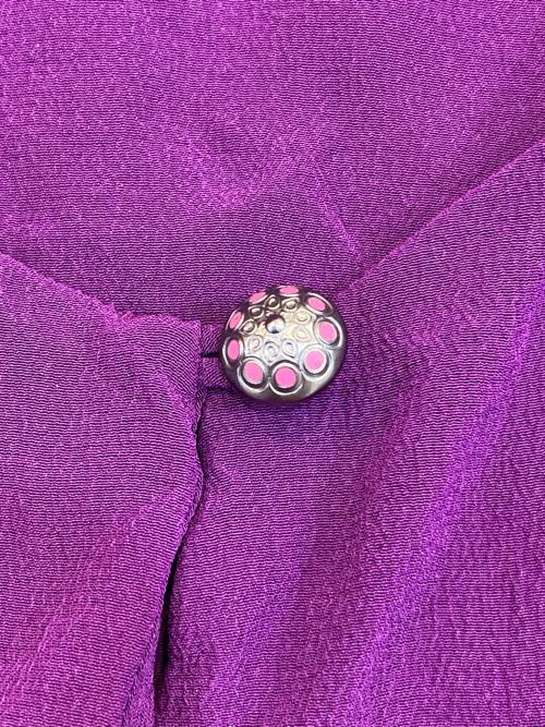 ETRO（エトロ）ETRO (エトロ) シルクブラウス パープル サイズ:記載なしの古着・服飾アイテム