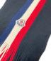 MONCLER (モンクレール) トリコロール フリンジ マフラー ブラック：11000円