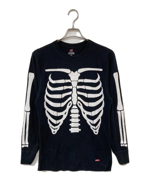 SUPREME（シュプリーム）Supreme (シュプリーム) Hanes (ヘインズ) Bones Thermal Crew ブラック サイズ:-の古着・服飾アイテム