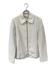 LANVIN PARIS（ランバン パリ）の古着「シルクブルゾン」｜ホワイト
