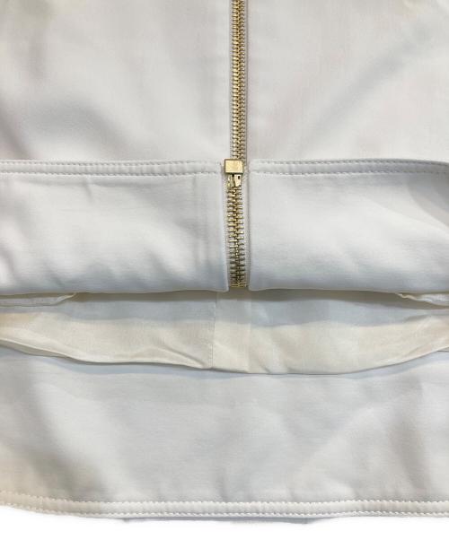 LANVIN PARIS（ランバン パリ）LANVIN PARIS (ランバン パリ) シルクブルゾン ホワイト サイズ:40の古着・服飾アイテム