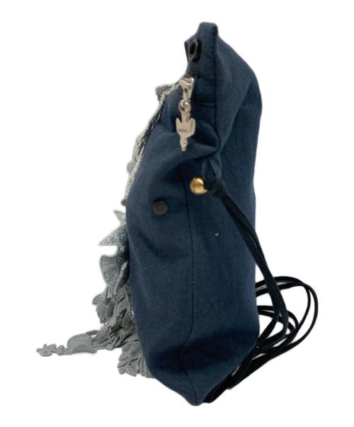 mina perhonen（ミナ ペルホネン）mina perhonen (ミナ ペルホネン) financier bag forest parade/フィナンシャーバッグフォレストパレード ネイビーの古着・服飾アイテム