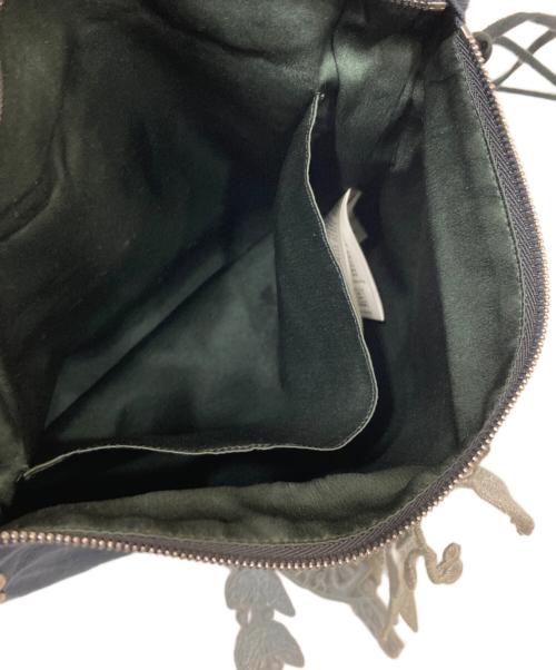 mina perhonen（ミナ ペルホネン）mina perhonen (ミナ ペルホネン) financier bag forest parade/フィナンシャーバッグフォレストパレード ネイビーの古着・服飾アイテム