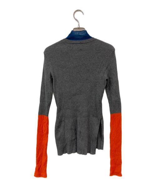 OMMO（オーエムエムオー）OMMO (オーエムエムオー) SHEER LAYERED TURTLE KT/シアーレイヤードタートルKT グレー サイズ:SIZE Freeの古着・服飾アイテム