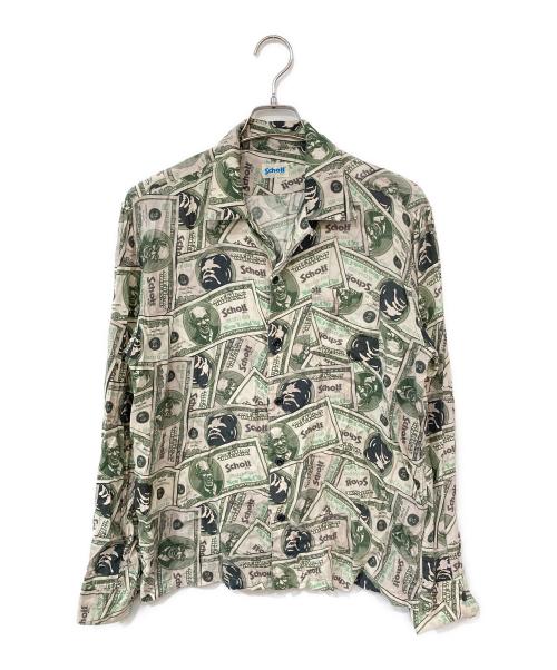 Schott（ショット）Schott (ショット) L/S SHIRT $110 PATTERNED/L/S SHIRT $110パターンド グリーン サイズ:SIZE Lの古着・服飾アイテム