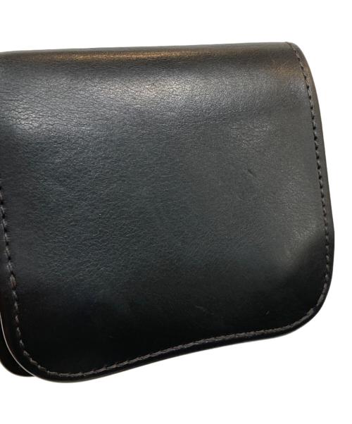 WILDSWANS（ワイルドスワンズ）WILDSWANS (ワイルドスワンズ) PALM-V2二つ折りウォレット ブラックの古着・服飾アイテム