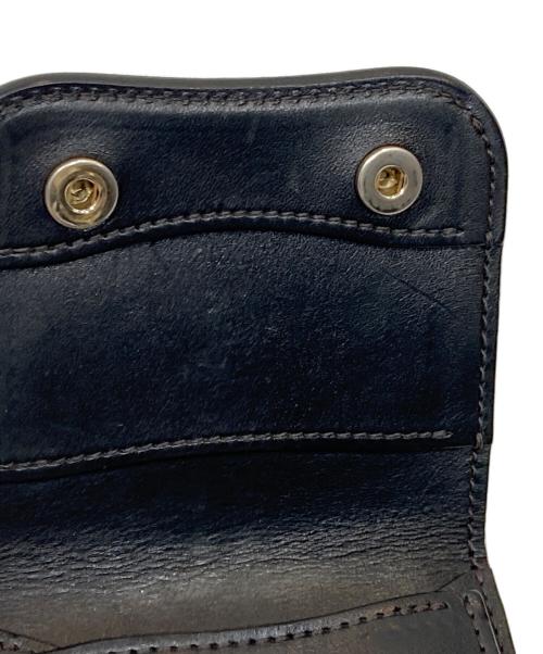 WILDSWANS（ワイルドスワンズ）WILDSWANS (ワイルドスワンズ) PALM-V2二つ折りウォレット ブラックの古着・服飾アイテム