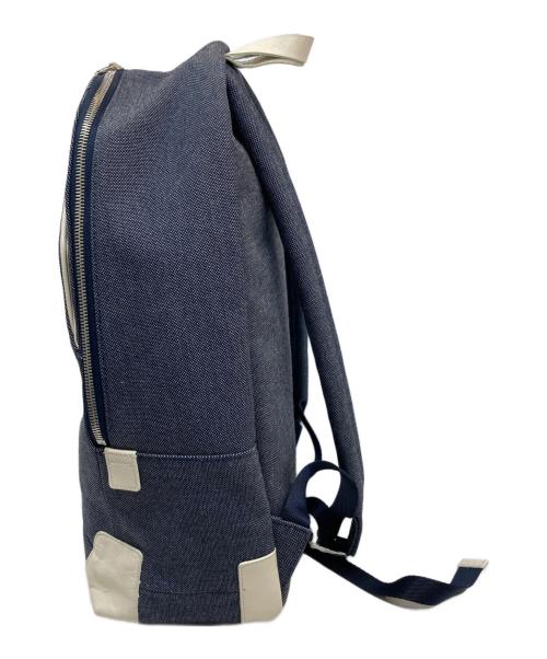 PELLE MORBIDA（ペッレモルビダ）PELLE MORBIDA (ペッレモルビダ) リモンタナイロン Rucksack グレー×ホワイトの古着・服飾アイテム