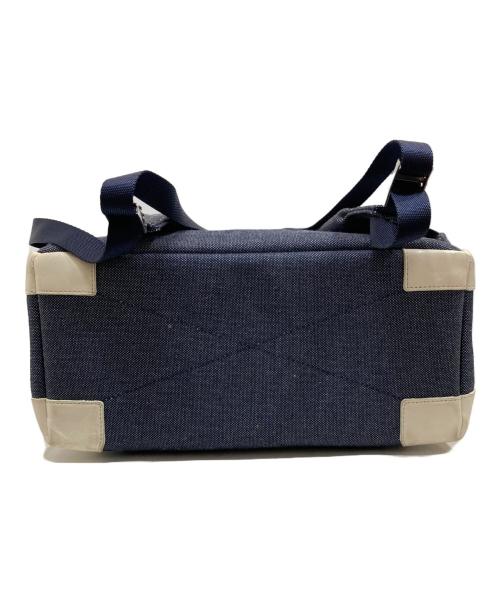 PELLE MORBIDA（ペッレモルビダ）PELLE MORBIDA (ペッレモルビダ) リモンタナイロン Rucksack グレー×ホワイトの古着・服飾アイテム