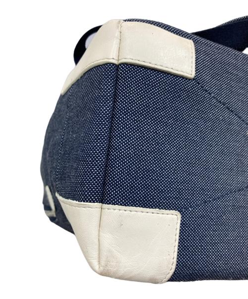 PELLE MORBIDA（ペッレモルビダ）PELLE MORBIDA (ペッレモルビダ) リモンタナイロン Rucksack グレー×ホワイトの古着・服飾アイテム