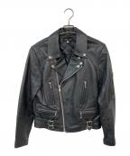 COOL SCATクールスキャット）の古着「ダブルライダースジャケット」｜ブラック