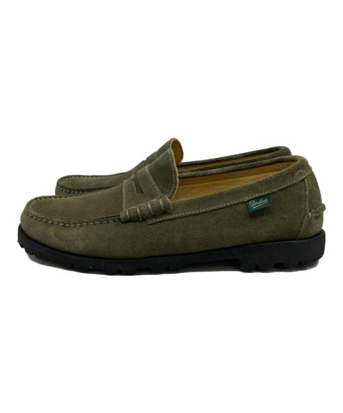 PARABOOT（パラブーツ）PARABOOT (パラブーツ) UNITED ARROWS (ユナイテッドアローズ) スウェードローファー オリーブ サイズ:SIZE 7の古着・服飾アイテム