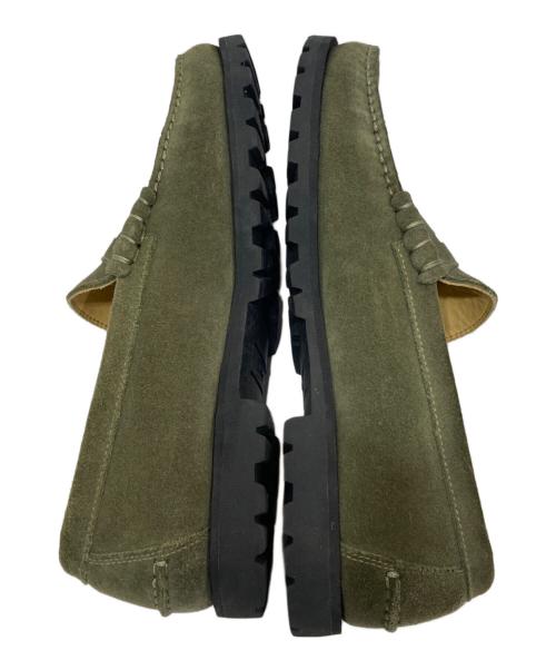 PARABOOT（パラブーツ）PARABOOT (パラブーツ) UNITED ARROWS (ユナイテッドアローズ) スウェードローファー オリーブ サイズ:SIZE 7の古着・服飾アイテム