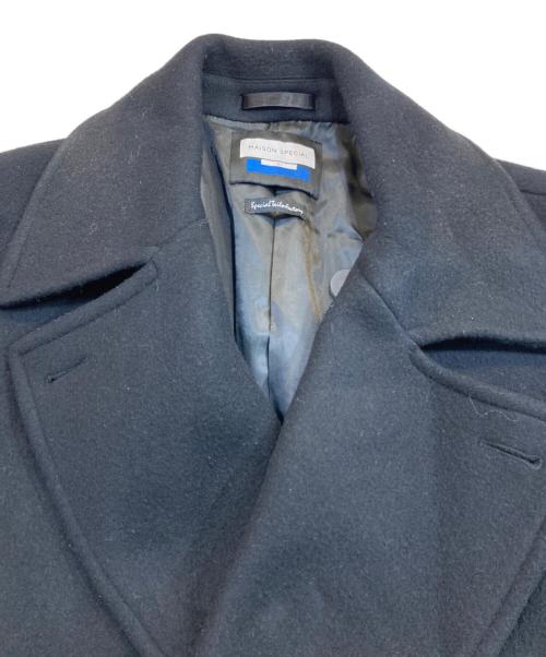 MAISON SPECIAL（メゾンスペシャル）MAISON SPECIAL (メゾンスペシャル) ダブルクロスメルトンプライムオーバーPコート ブラック サイズ:1の古着・服飾アイテム