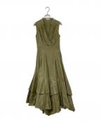 L'Orロル）の古着「Volume Shirt Dress/ボリュームシャツドレス」｜カーキ