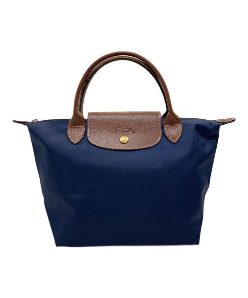 LONGCHAMP（ロンシャン）LONGCHAMP (ロンシャン) ナイロンハンドバッグ ネイビーの古着・服飾アイテム