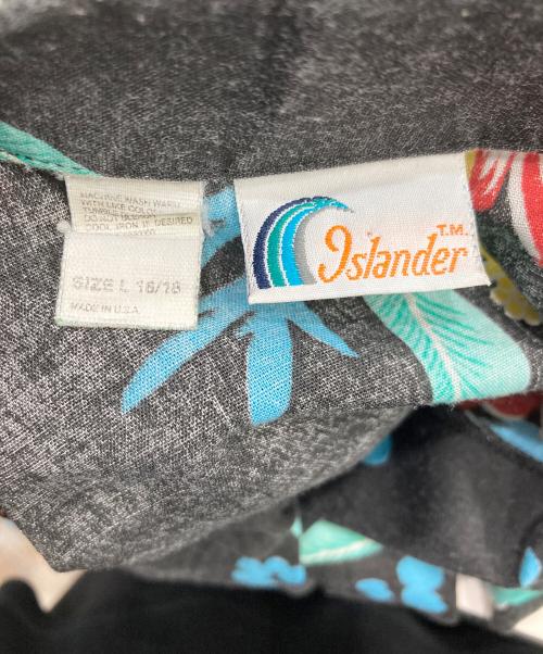 ISLANDER（アイランダー）ISLANDER (アイランダー) アロハシャツ ブラック サイズ:SIZE Lの古着・服飾アイテム