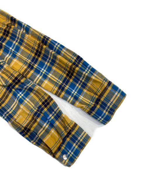 RICK OWENS（リックオウエンス）RICK OWENS (リックオウエンス) Yellow Plaid Larry Shirt イエロー サイズ:48の古着・服飾アイテム