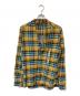 RICK OWENS（リックオウエンス）の古着「Yellow Plaid Larry Shirt」｜イエロー