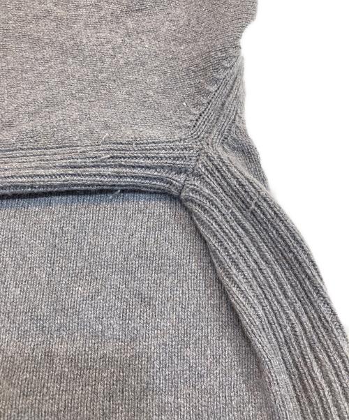 RICK OWENS（リックオウエンス）RICK OWENS (リックオウエンス) BIKER CASHMERE SWEATER グレー サイズ:XLの古着・服飾アイテム