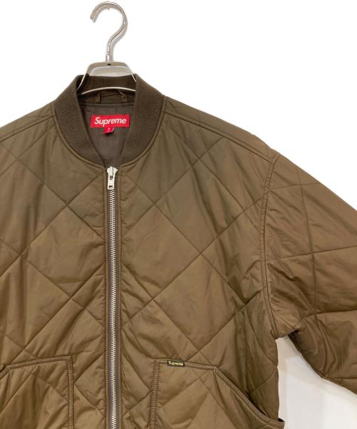 SUPREME（シュプリーム）Supreme (シュプリーム) AOI Quilted Work Jacket ブラウン サイズ:Mの古着・服飾アイテム