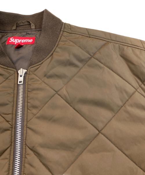 SUPREME（シュプリーム）Supreme (シュプリーム) AOI Quilted Work Jacket ブラウン サイズ:Mの古着・服飾アイテム