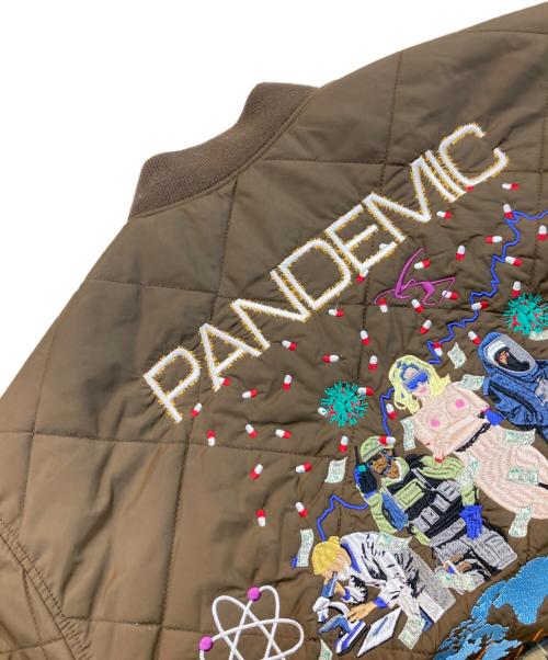 SUPREME（シュプリーム）Supreme (シュプリーム) AOI Quilted Work Jacket ブラウン サイズ:Mの古着・服飾アイテム