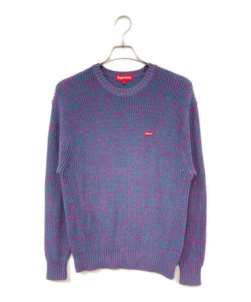 SUPREME（シュプリーム）SUPREME (シュプリーム) Melange Rib Knit Sweater Small Box Logo/メランジリブニットセータースモールボックスロゴ パープル サイズ:SIZE Sの古着・服飾アイテム