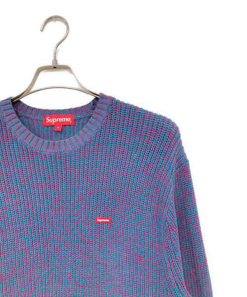 SUPREME（シュプリーム）SUPREME (シュプリーム) Melange Rib Knit Sweater Small Box Logo/メランジリブニットセータースモールボックスロゴ パープル サイズ:SIZE Sの古着・服飾アイテム
