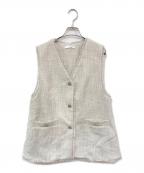COLLAGE GALLARDAGALANTEコラージュ ガリャルダガランテ）の古着「ツイードベスト」｜ホワイト