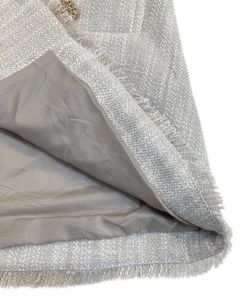 COLLAGE GALLARDAGALANTE（コラージュ ガリャルダガランテ）COLLAGE GALLARDAGALANTE (コラージュ ガリャルダガランテ) ツイードベスト ホワイト サイズ:SIZE Freeの古着・服飾アイテム