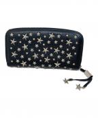 JIMMY CHOOジミーチュウ）の古着「スタースタッズ長財布」｜ブラック