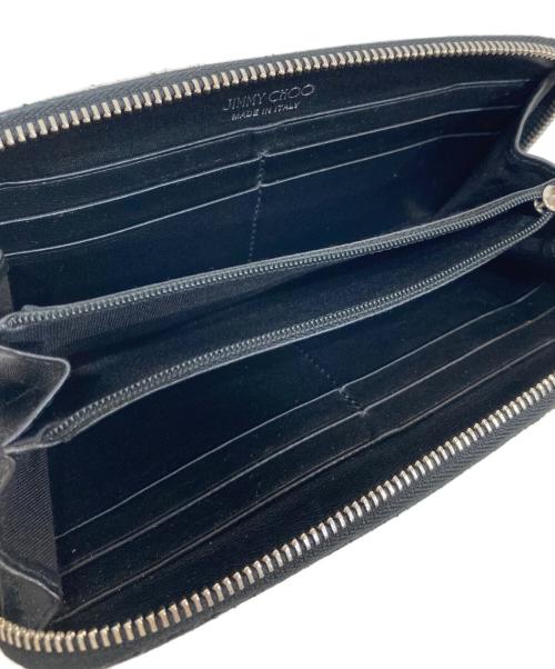 JIMMY CHOO（ジミーチュウ）JIMMY CHOO (ジミーチュウ) スタースタッズ長財布 ブラックの古着・服飾アイテム