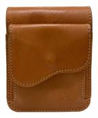 革蛸謹製カワタコキンセイ）の古着「台形ショート 2つ折り財布」｜ベージュ