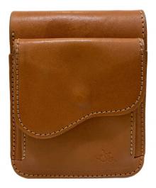 革蛸謹製（カワタコキンセイ）の古着「台形ショート 2つ折り財布」｜ベージュ