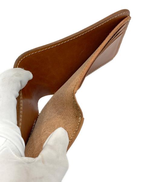 革蛸謹製（カワタコキンセイ）革蛸謹製 (カワタコキンセイ) 台形ショート 2つ折り財布 ベージュの古着・服飾アイテム