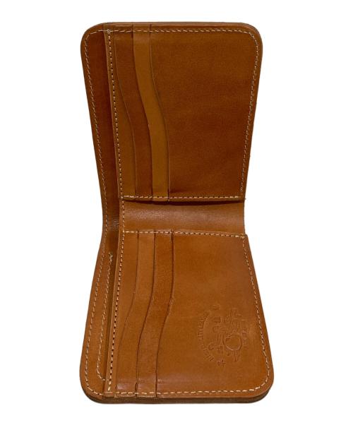 革蛸謹製（カワタコキンセイ）革蛸謹製 (カワタコキンセイ) 台形ショート 2つ折り財布 ベージュの古着・服飾アイテム