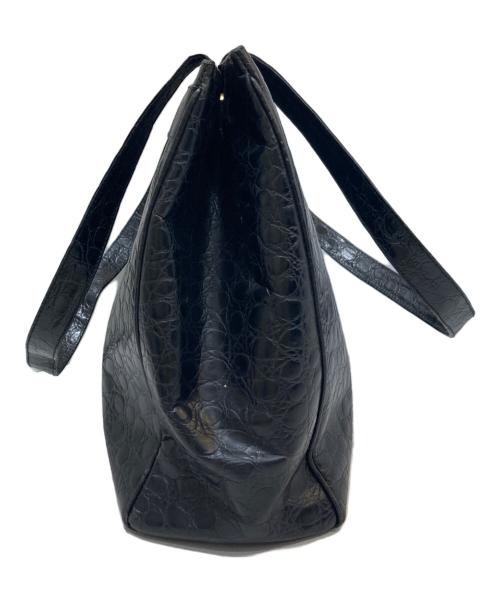 Salvatore Ferragamo（サルヴァトーレ フェラガモ）Salvatore Ferragamo (サルヴァトーレ フェラガモ) ヴァラ トートバッグ ブラックの古着・服飾アイテム