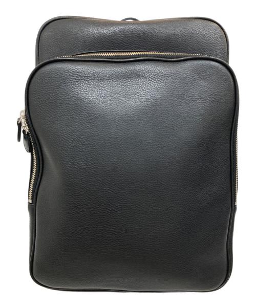 BARNEYS NEWYORK（バーニーズ・ニューヨーク）BARNEYS NEWYORK (バーニーズ・ニューヨーク) レザーバックパック ブラックの古着・服飾アイテム